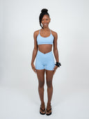 Cloud Cross-Front Shorts with Pockets