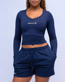 Serene Long Sleeve V-Neck Shirt