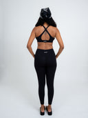 Cloud Brush Cross-Front Waist Leggings with Pockets