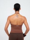 Cloud Brush Cross-Front Halter Top