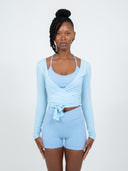 Cloud Sheer Ballet Wrap Top