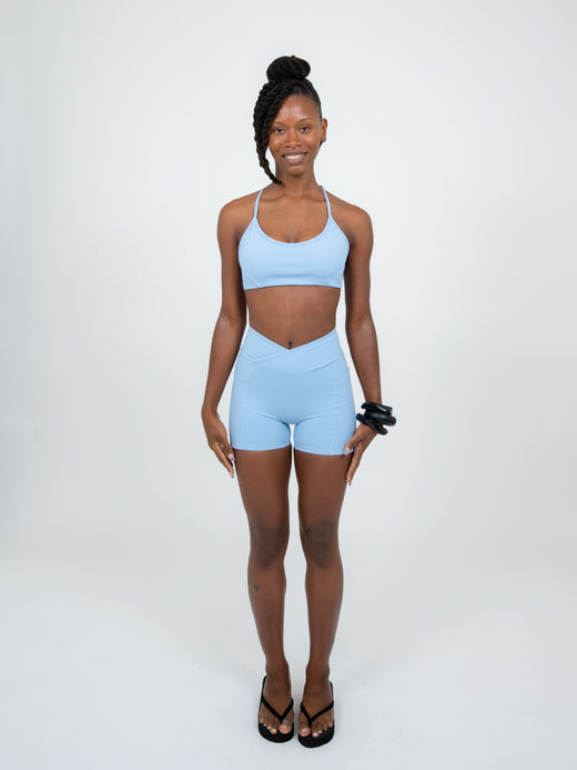 Cloud Cross-Front Shorts with Pockets