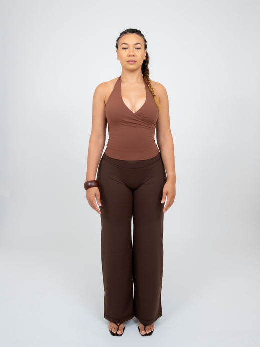 Cloud Brush Wide-Leg Pants