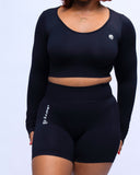 Contour Long Sleeve Crop Top