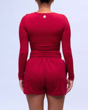 Serene Long Sleeve V-Neck Shirt